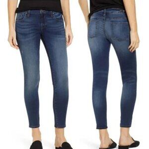 NWOT Kut From The Kloth Mid-Rise Donna Ankle Skinny Jeans 10 Dark Wash 30x28